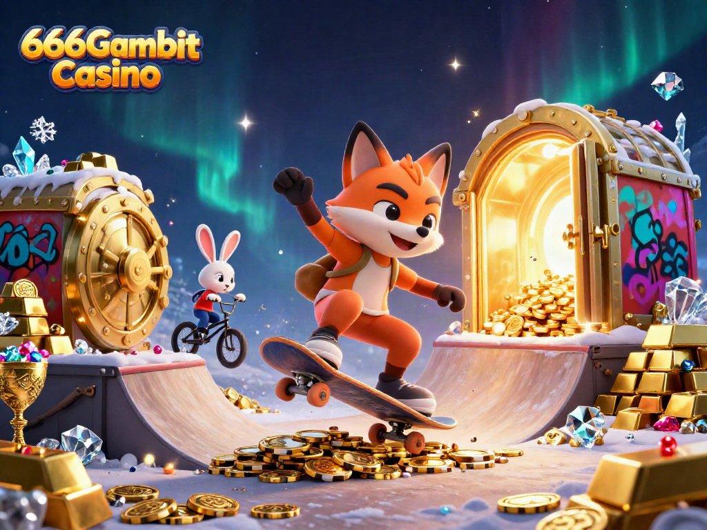 Dévoilez les bonus séduisants de 666Gambit Casino avec des personnages et des éléments de jeu en action.